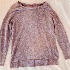 mauve heathered sweater